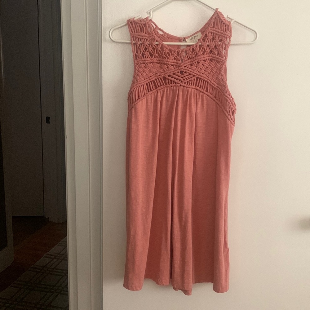 Sleeveless Umgee coral dress